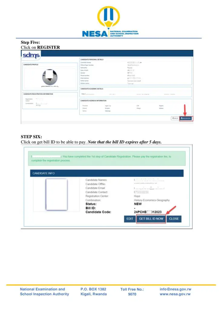 NESA OFFICIAL GUIDELINES FOR PRIVATE CANDIDATES REGISTRATION PROCESS IN