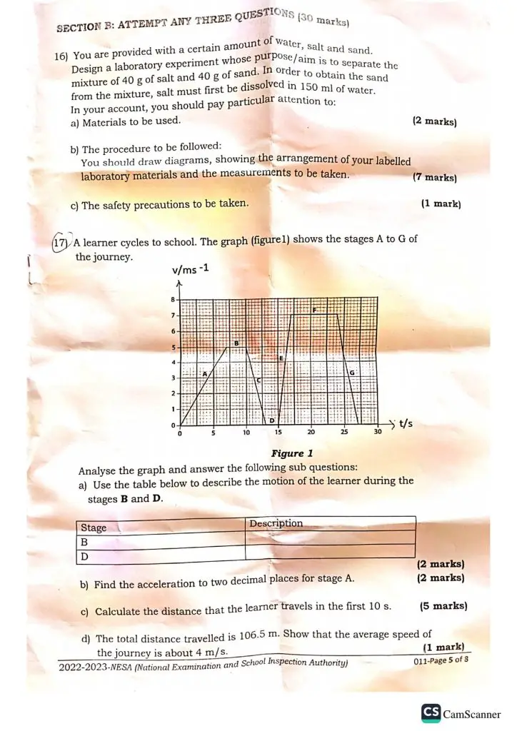 NESA S3 PHYSICS NATIONAL EXAMINATION PAST PAPERS 2023. NEWS WITHIN